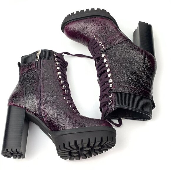 Vince Camuto Ermania Bootie Black deep red leather - Picture 13 of 14